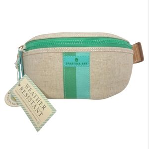 Spartina 449 Amanda Belt Bag Coated Canvas Flax NEW